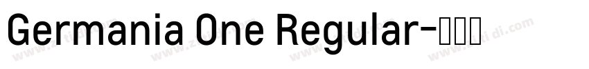 Germania 0ne Regular字体转换